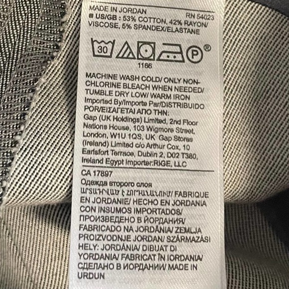 Banana Republic Gray Front Seam Trouser Dress Pants 6 - Picture 5 of 6